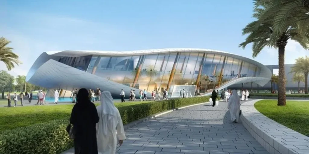 Etihad Museum near Satwa Roundabout Dubai modern museum building