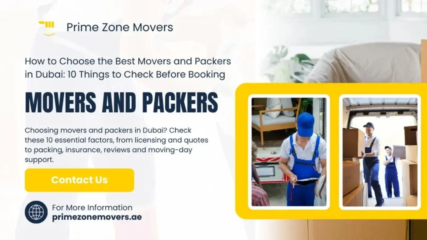 Choose the Best Movers and Packers in Dubai