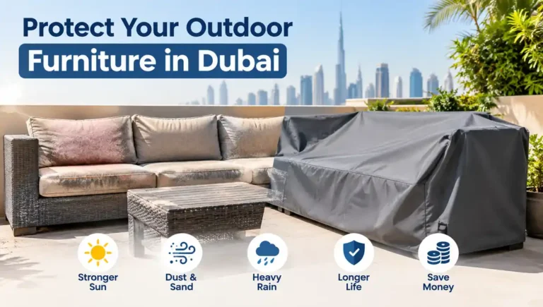 Protect outdoor furniture from Dubai sun and dust