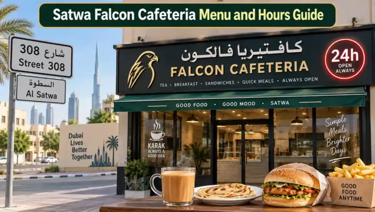 Satwa Falcon Cafeteria menu and hours guide