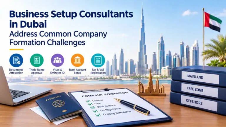 Business setup consultants in Dubai helping with company formation